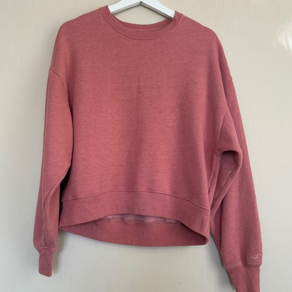 Hollister Tops - Hollister Women’s Long Sleeve Crewneck Sweatshirt Pink Clay Size Small